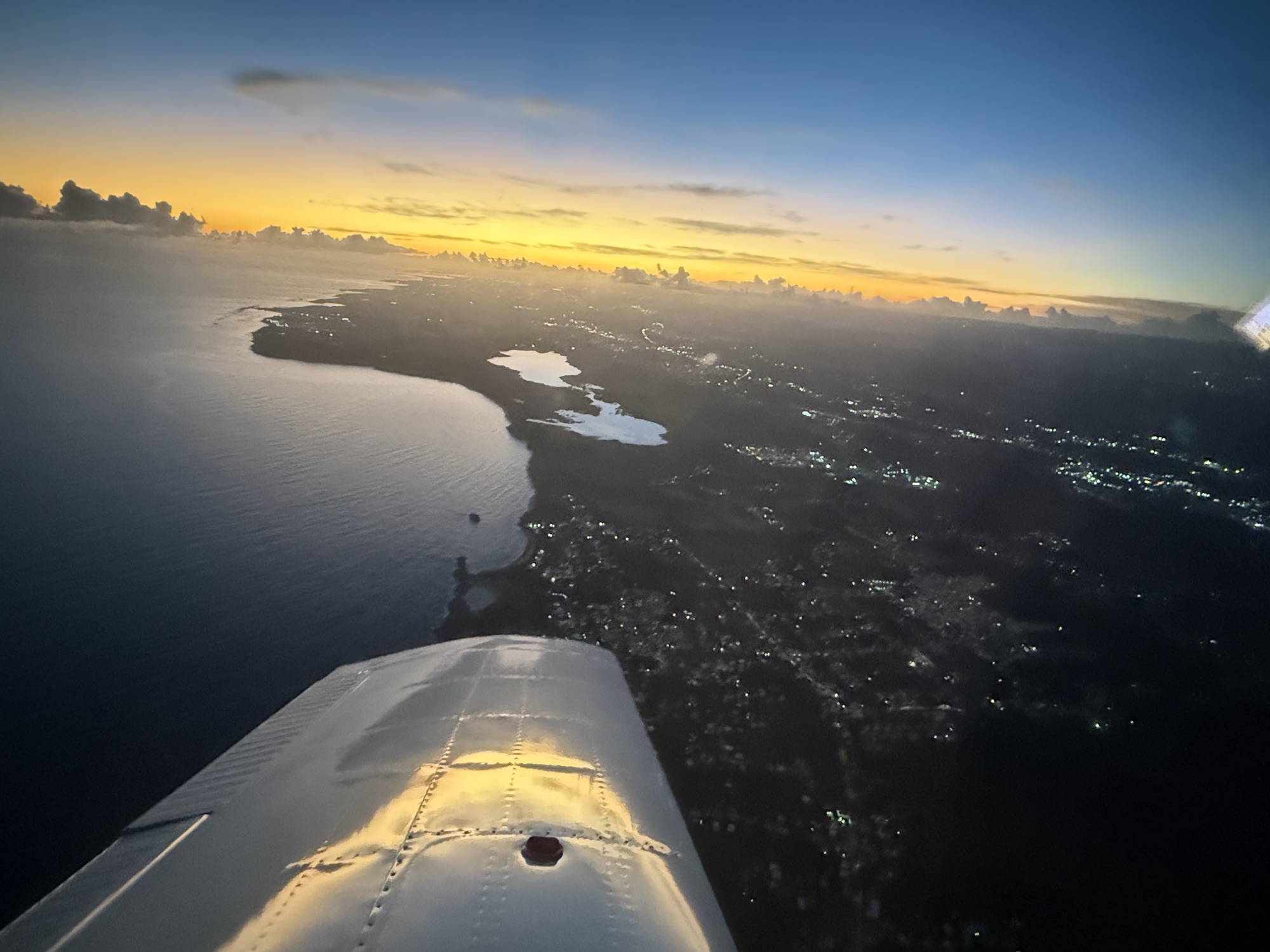 Aerial view of the Puerto Rico coastline